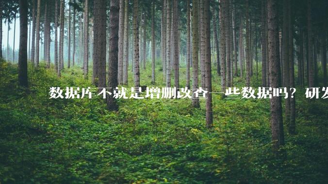 数据库不就是增删改查一些数据吗？研发一个数据库到底难在哪了？