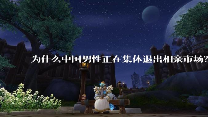 为什么中国男性正在集体退出相亲市场？