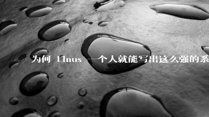 为何 Linus 一个人就能写出这么强的系统，中国却做不出来？