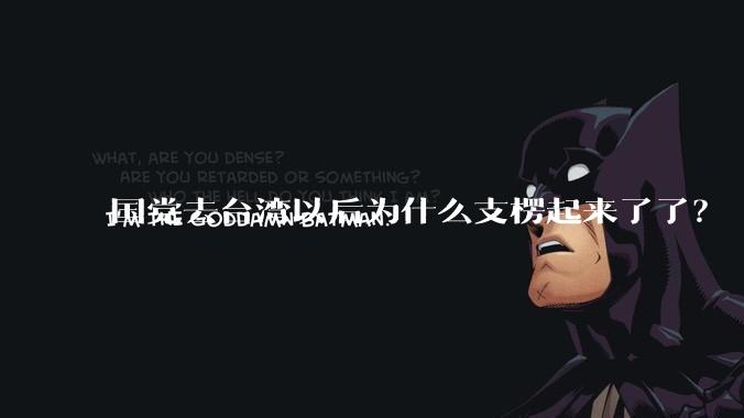 国党去台湾以后为什么支楞起来了了？